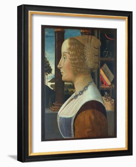 Portrait of a Woman, C.1490-Domenico Ghirlandaio-Framed Giclee Print