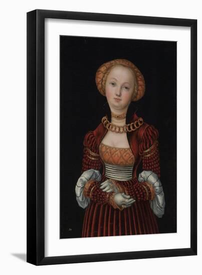 Portrait of a Woman, C. 1525-Lucas Cranach the Elder-Framed Giclee Print