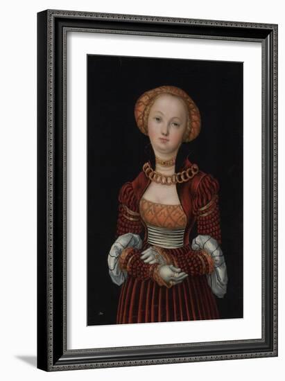 Portrait of a Woman, C. 1525-Lucas Cranach the Elder-Framed Giclee Print