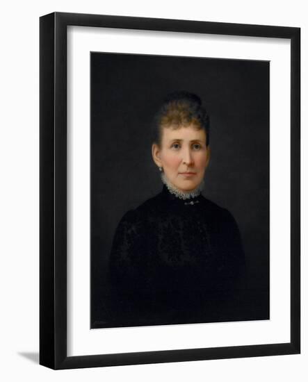 Portrait of a Woman, C.1886-Hannah Brown Skeele-Framed Giclee Print