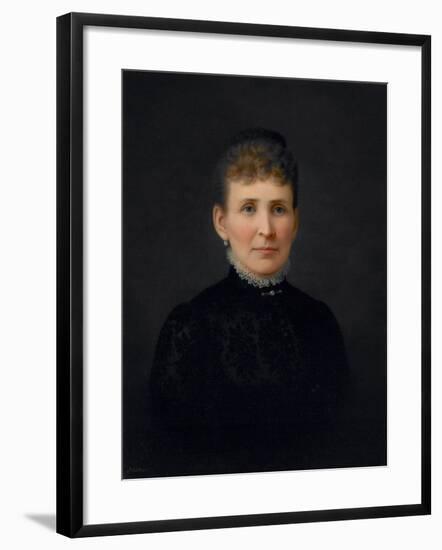 Portrait of a Woman, C.1886-Hannah Brown Skeele-Framed Giclee Print