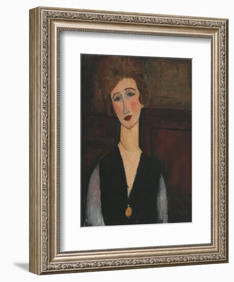 Portrait of a Woman, c.1918-Amedeo Modigliani-Framed Art Print