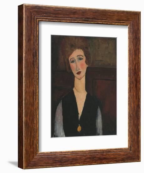 Portrait of a Woman, c.1918-Amedeo Modigliani-Framed Art Print