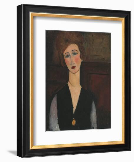 Portrait of a Woman, c.1918-Amedeo Modigliani-Framed Art Print