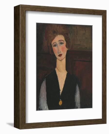 Portrait of a Woman, c.1918-Amedeo Modigliani-Framed Art Print