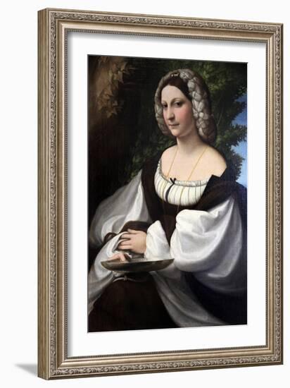 Portrait of a Woman, C1518-Correggio-Framed Giclee Print