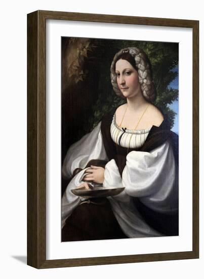 Portrait of a Woman, C1518-Correggio-Framed Giclee Print