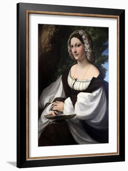 Portrait of a Woman, C1518-Correggio-Framed Giclee Print