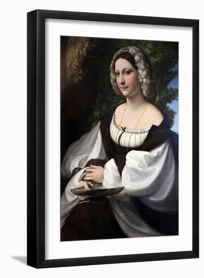 Portrait of a Woman, C1518-Correggio-Framed Giclee Print