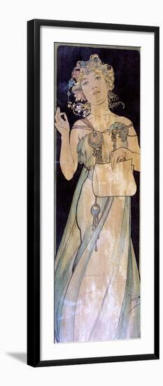 Portrait of a Woman, C1900-1939-Alphonse Mucha-Framed Giclee Print