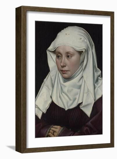 Portrait of a Woman, Ca 1435-Robert Campin-Framed Giclee Print