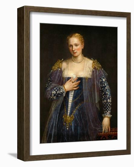 Portrait of a Woman, Called La Bella Nani-Paolo Veronese-Framed Giclee Print