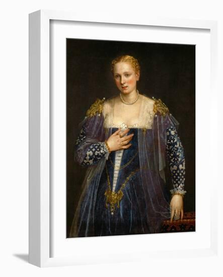 Portrait of a Woman, Called La Bella Nani-Paolo Veronese-Framed Giclee Print