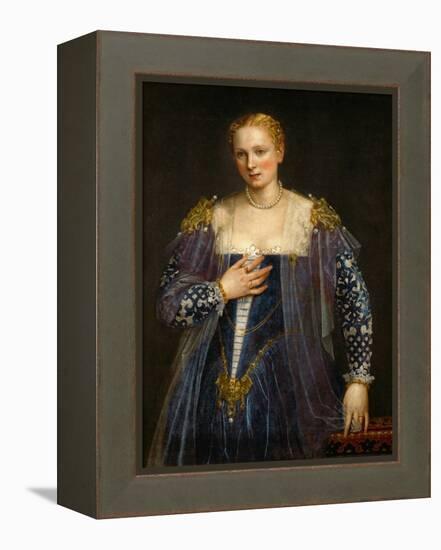 Portrait of a Woman, Called La Bella Nani-Paolo Veronese-Framed Premier Image Canvas