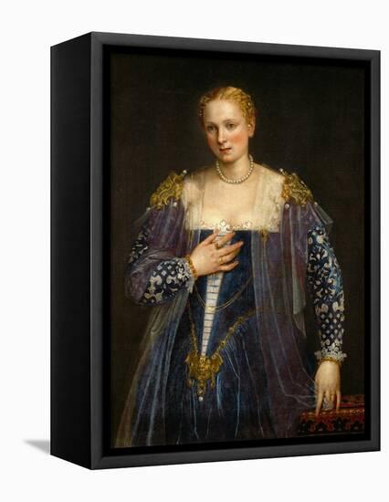 Portrait of a Woman, Called La Bella Nani-Paolo Veronese-Framed Premier Image Canvas