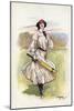 Portrait of a Woman Cricketer-null-Mounted Giclee Print
