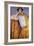 Portrait of a Woman in a Golden Dress, Painted in Collaboration with Ernst Klimt (1864-92) Franz…-Gustav Klimt-Framed Giclee Print