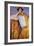 Portrait of a Woman in a Golden Dress, Painted in Collaboration with Ernst Klimt (1864-92) Franz…-Gustav Klimt-Framed Giclee Print