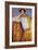 Portrait of a Woman in a Golden Dress, Painted in Collaboration with Ernst Klimt (1864-92) Franz…-Gustav Klimt-Framed Giclee Print