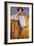 Portrait of a Woman in a Golden Dress, Painted in Collaboration with Ernst Klimt (1864-92) Franz…-Gustav Klimt-Framed Giclee Print