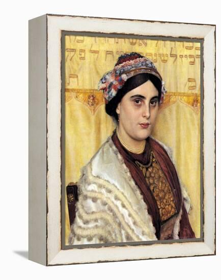 Portrait of a Woman in Festive Dress-Isidor Kaufmann-Framed Stretched Canvas