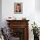 Portrait of a Woman (Jeanne Hébuterne) in Large Hat, c.1918-Amedeo Modigliani-Framed Giclee Print displayed on a wall