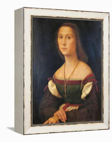 Portrait of a Woman (La Muta)-Raffaello Sanzio-Framed Premier Image Canvas