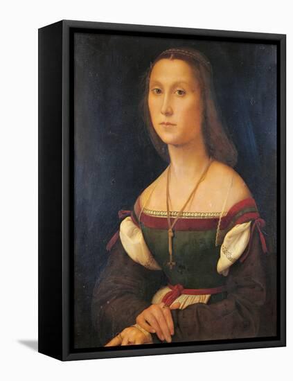 Portrait of a Woman (La Muta)-Raffaello Sanzio-Framed Premier Image Canvas