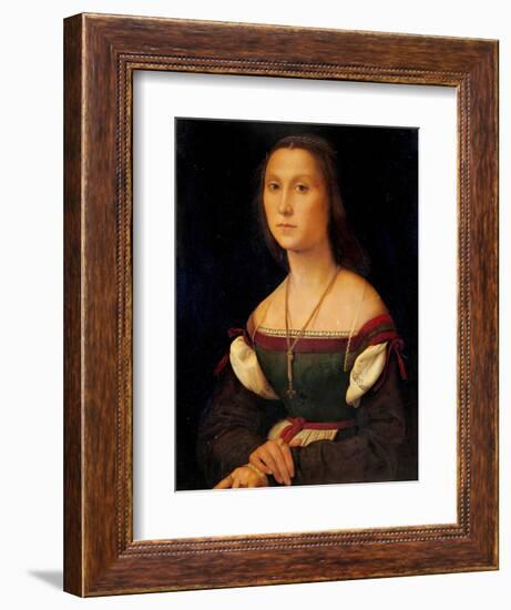 Portrait of a Woman (La Muta)-Raphael-Framed Art Print