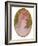 Portrait of a Woman (Medallion for the Decoration of Salon De La Maison De La Rue D'amboise, Paris)-Henri de Toulouse-Lautrec-Framed Giclee Print