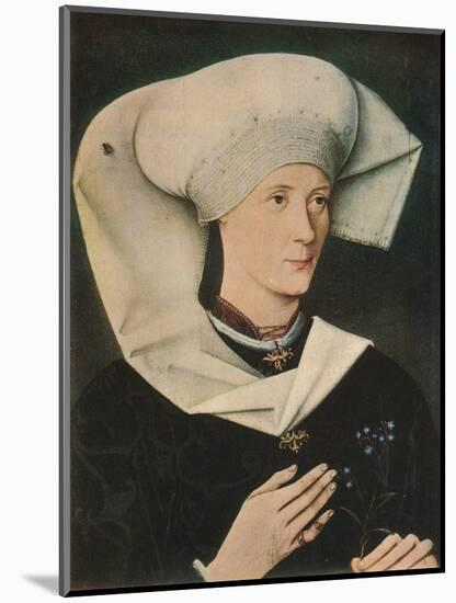 'Portrait of a Woman of the Hofer Family', 1470, (1909)-Unknown-Mounted Giclee Print