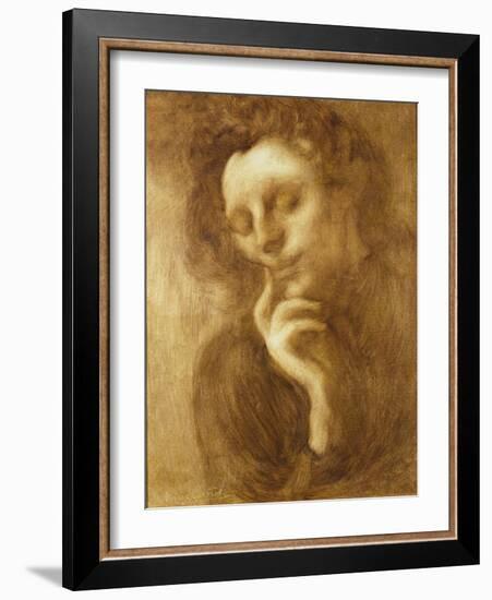 Portrait of a Woman Or, Tenderness-Eugene Carriere-Framed Giclee Print