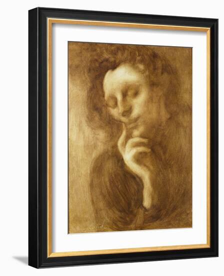 Portrait of a Woman Or, Tenderness-Eugene Carriere-Framed Giclee Print