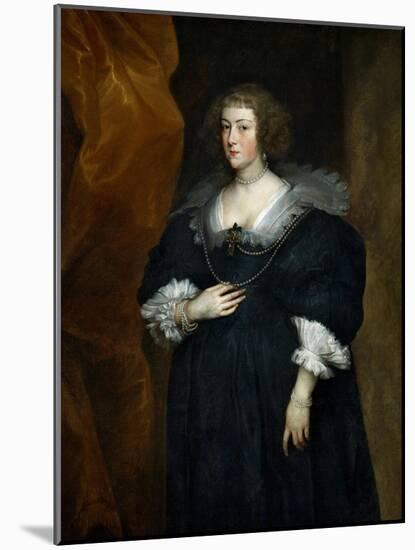 Portrait of a Woman, Probably a Member of the Noble Du Croy Family of Brussels-Sir Anthony Van Dyck-Mounted Giclee Print
