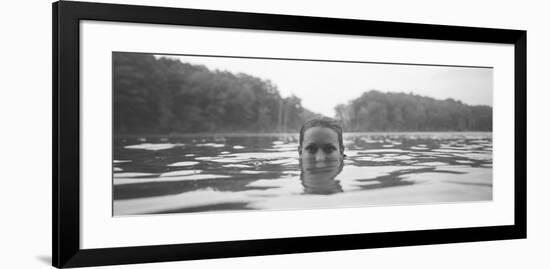 Portrait of a Woman's Face in Water-null-Framed Photographic Print