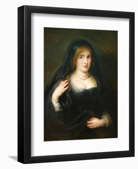 Portrait of a Woman, Susanna Lunden, Froument-Peter Paul Rubens-Framed Art Print