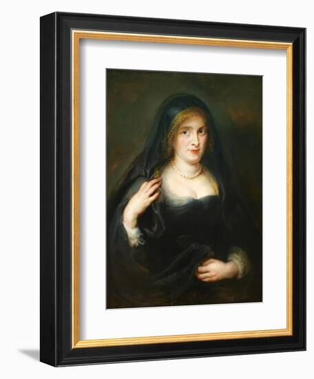 Portrait of a Woman, Susanna Lunden, Froument-Peter Paul Rubens-Framed Art Print