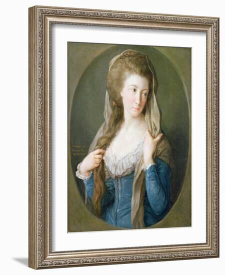 Portrait of a Woman, Traditionally Identified as Margaret Stuart, Lady Hippisley, 1785-Pompeo Batoni-Framed Giclee Print