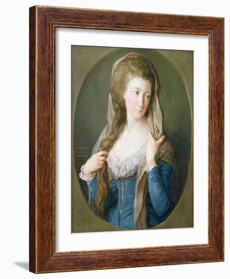 Portrait of a Woman, Traditionally Identified as Margaret Stuart, Lady Hippisley, 1785-Pompeo Batoni-Framed Giclee Print