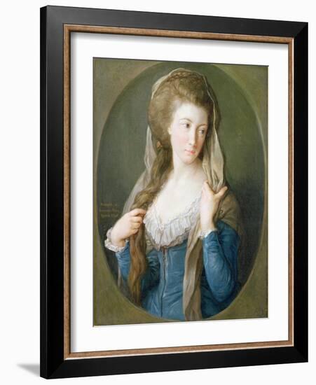 Portrait of a Woman, Traditionally Identified as Margaret Stuart, Lady Hippisley, 1785-Pompeo Batoni-Framed Giclee Print