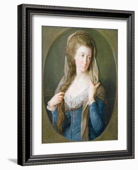 Portrait of a Woman, Traditionally Identified as Margaret Stuart, Lady Hippisley, 1785-Pompeo Batoni-Framed Giclee Print