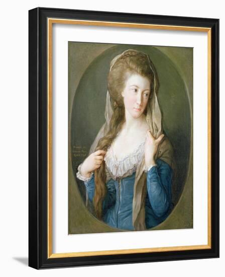 Portrait of a Woman, Traditionally Identified as Margaret Stuart, Lady Hippisley, 1785-Pompeo Batoni-Framed Giclee Print