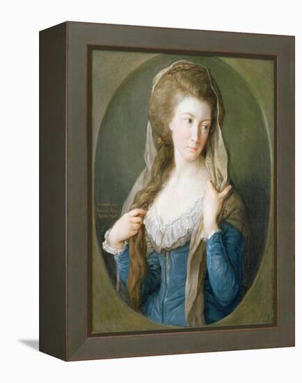 Portrait of a Woman, Traditionally Identified as Margaret Stuart, Lady Hippisley, 1785-Pompeo Batoni-Framed Premier Image Canvas