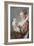 Portrait of a Woman with a Dog-Jean-Honoré Fragonard-Framed Art Print