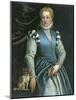 Portrait of a Woman with a Dog-Paolo Veronese-Mounted Giclee Print