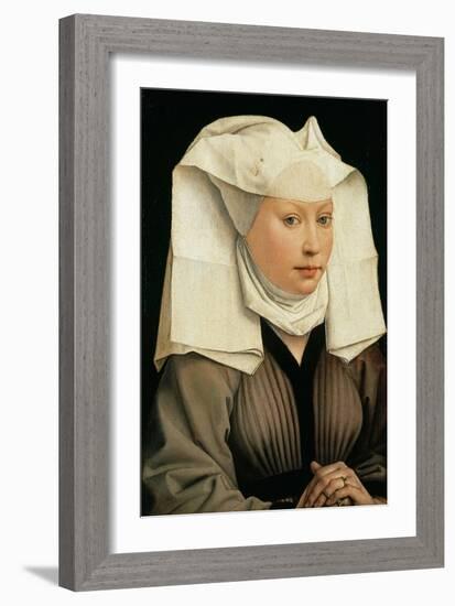 Portrait of a Woman with a Winged Bonnet, C. 1440-Rogier van der Weyden-Framed Giclee Print