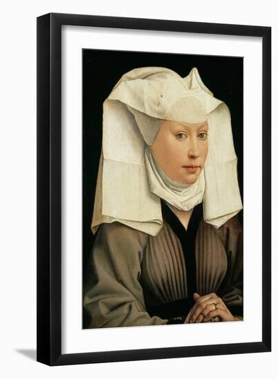 Portrait of a Woman with a Winged Bonnet, C. 1440-Rogier van der Weyden-Framed Giclee Print