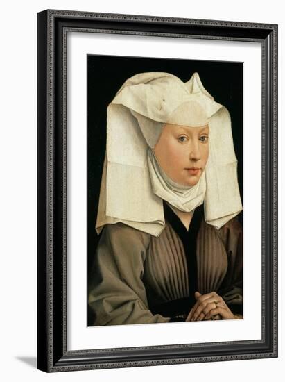 Portrait of a Woman with a Winged Bonnet, C. 1440-Rogier van der Weyden-Framed Giclee Print