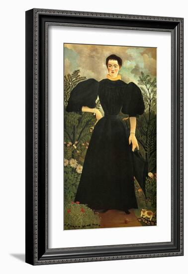 Portrait of a Woman-Henri de Toulouse-Lautrec-Framed Giclee Print