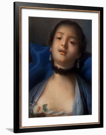 Portrait of a Woman-Francois Boucher-Framed Art Print